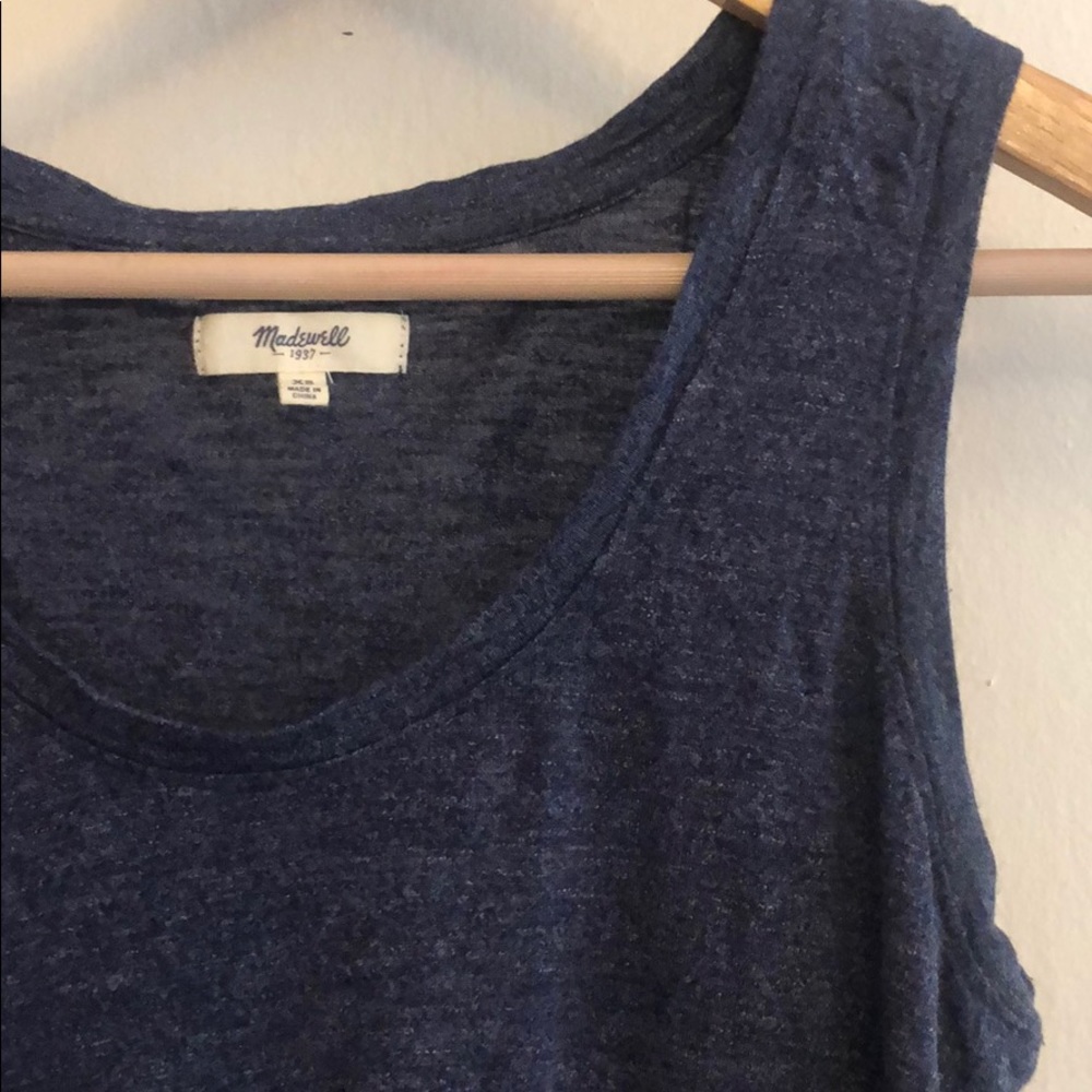 XS Madewell blue tank